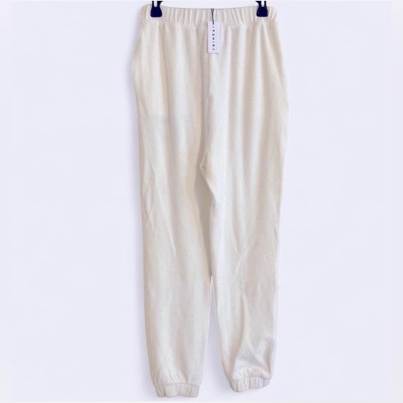 Joshua Sanders Logo-embroidered Terry Pants White Size Medium NWT - Picture 5 of 8
